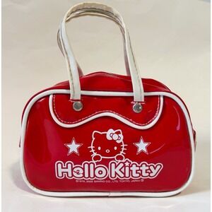 Hello Kitty Bag Y2K Vintage 2002 Sanrio Red & White  PVC🔥
